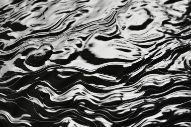 Tek renkli su yüzeyi dokusunun işlenmiş kolajı. Pankart, arkaplan veya 3B haritalama için doku