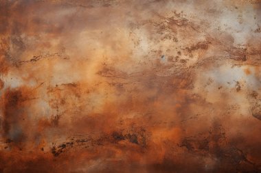 Paslı metal yüzey dokusunun işlenmiş kolajı. Pankart, arkaplan veya 3B haritalama için doku
