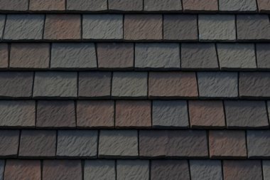 Çatı kiremitlerinin işlenmiş kolajı yüzey dokusu. Pankart, arkaplan veya 3B haritalama için doku