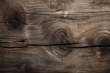 Eskimiş kahverengi ahşap malzeme dokusunun işlenmiş kolajı. Pankart, arkaplan veya 3B haritalama için doku