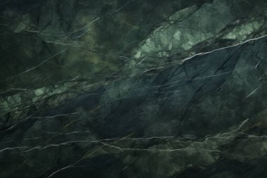 İşlenmiş kolaj, koyu yeşil parlak mermer dokular. Pankart, arkaplan veya 3B haritalama için doku