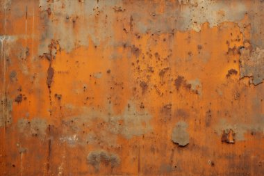 Eski paslı metal duvar yüzey dokusunun işlenmiş kolajı. Pankart, arkaplan veya 3B haritalama için doku