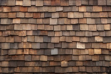 Kırsal ahır çatı kiremitleri yüzey dokusunun işlenmiş kolajı. Pankart, arkaplan veya 3B haritalama için doku