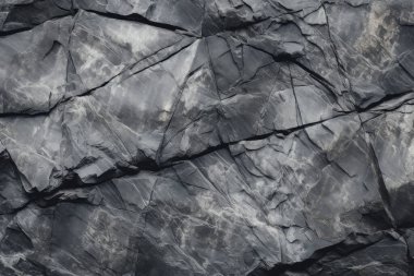 Gri kayalık kaya yüzey dokusunun işlenmiş kolajı. Pankart, arkaplan veya 3B haritalama için doku