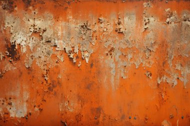 Eski paslı metal duvar yüzey dokusunun işlenmiş kolajı. Pankart, arkaplan veya 3B haritalama için doku