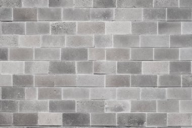 İşlenmiş gri beton brock duvar yüzey dokusu kolajı. Pankart, arkaplan veya 3B haritalama için doku