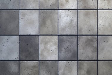 Gri mermer döşeme yüzey dokusundan işlenmiş kolaj. Pankart, arkaplan veya 3B haritalama için doku