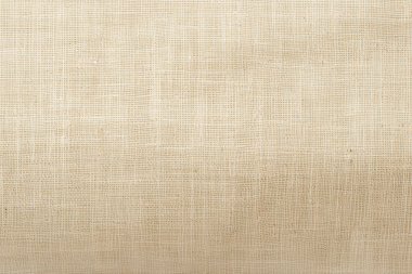 Eski sarı tuval kumaş dokusunun işlenmiş kolajı. Pankart, arkaplan veya 3B haritalama için doku