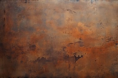 Paslı metal yüzey dokusunun işlenmiş kolajı. Pankart, arkaplan veya 3B haritalama için doku