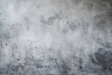 Gri çatlamış duvar dokusunun işlenmiş kolajı. Pankart, arkaplan veya 3B haritalama için doku