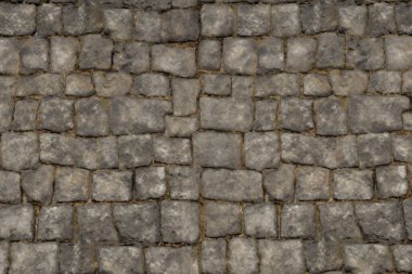 Eski sokak asfalt yüzey dokusunun işlenmiş kolajı. Pankart, arkaplan veya 3B haritalama için doku