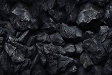 Endüstriyel bezelye kömürü yüzey dokusunun işlenmiş kolajı. Pankart, arkaplan veya 3B haritalama için doku