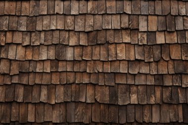 Kırsal ahır çatı kiremitleri yüzey dokusunun işlenmiş kolajı. Pankart, arkaplan veya 3B haritalama için doku