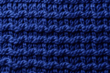 İşlenmiş örgü örgüleri, pamuk iplik dokusu kolajı. Pankart, arkaplan veya 3B haritalama için doku