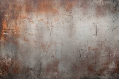 Gündüz vakti paslı metal yaprak dokusunun işlenmiş kolajı. Pankart, arkaplan veya 3B haritalama için doku