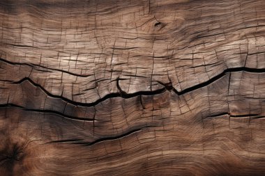 Eskimiş kahverengi ahşap malzeme dokusunun işlenmiş kolajı. Pankart, arkaplan veya 3B haritalama için doku