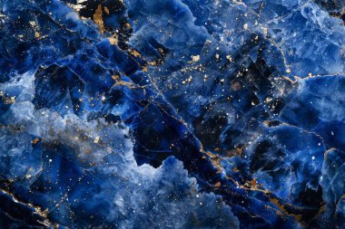 Donanma mavi akik mermer desenli ve altın damarlı fotoğraf. Arkaplan veya haritalama için arkaplan dokusu
