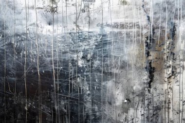 Silver 'ın fotoğrafı eski metal levhayı tırmalamış. Arkaplan veya haritalama için arkaplan dokusu