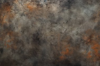 Gündüz vakti paslı metal yaprak dokusunun işlenmiş kolajı. Pankart, arkaplan veya 3B haritalama için doku