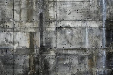  Eski gri beton sığınak duvarının fotoğrafı. Arkaplan veya haritalama için arkaplan dokusu