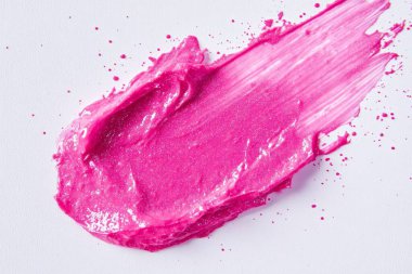 Taze rujlu, parlak pembe renkli kremsi bir fotoğraf. Arkaplan veya haritalama için arkaplan dokusu