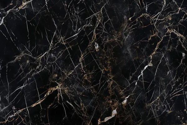 Beyaz damarlı koyu siyah mermer desenli fotoğraf. Arkaplan veya haritalama için arkaplan dokusu