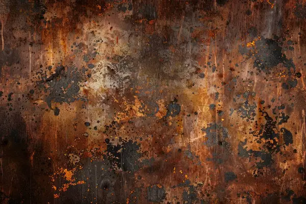 Siyah ve turuncu metal duvarların fotoğrafı. Arkaplan veya haritalama için arkaplan dokusu