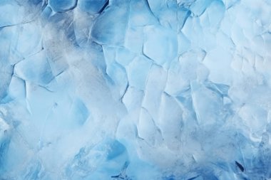 Kalın buz dokusundan oluşan işlenmiş kolaj. Pankart, arkaplan veya 3B haritalama için doku