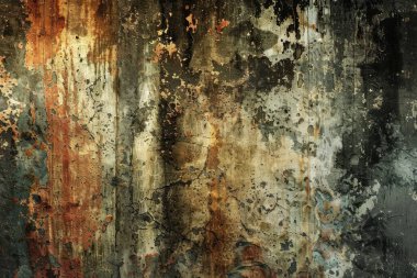 Tonlanmış, eski, pasaklı alçı yüzey fotoğrafı. Arkaplan veya haritalama için arkaplan dokusu