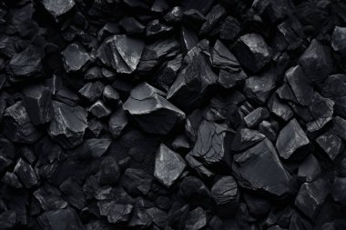 Endüstriyel bezelye kömürü yüzey dokusunun işlenmiş kolajı. Pankart, arkaplan veya 3B haritalama için doku