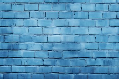 Lacivert tuğla duvar dokusunun işlenmiş kolajı. Pankart, arkaplan veya 3B haritalama için doku