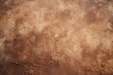 İşlenmiş kolaj eski kuru kahverengi kil yüzey dokusu. Pankart, arkaplan veya 3B haritalama için doku