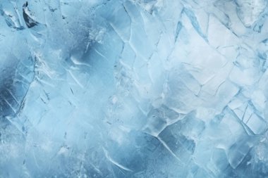 Kalın buz dokusundan oluşan işlenmiş kolaj. Pankart, arkaplan veya 3B haritalama için doku
