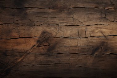 Eskimiş kahverengi ahşap malzeme dokusunun işlenmiş kolajı. Pankart, arkaplan veya 3B haritalama için doku