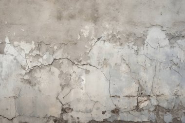 Görünür çatlak dokusuna sahip eski bir duvar kolajı. Pankart, arkaplan veya 3B haritalama için doku