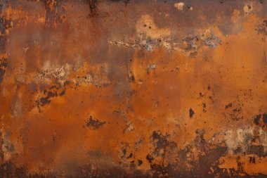 Eski paslı metal duvar yüzey dokusunun işlenmiş kolajı. Pankart, arkaplan veya 3B haritalama için doku