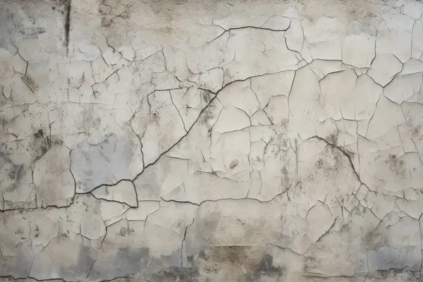 Görünür çatlak dokusuna sahip eski bir duvar kolajı. Pankart, arkaplan veya 3B haritalama için doku