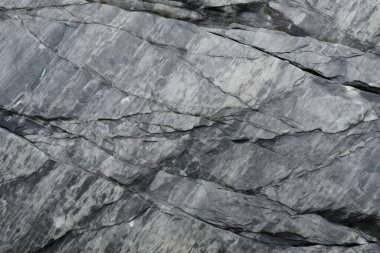 Dağ kayalığı kaya yüzey dokusunun işlenmiş kolajı. Pankart, arkaplan veya 3B haritalama için doku