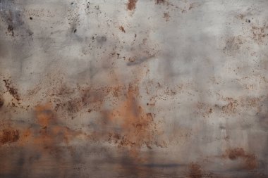 Gündüz vakti paslı metal yaprak dokusunun işlenmiş kolajı. Pankart, arkaplan veya 3B haritalama için doku