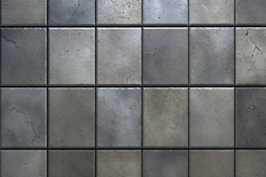 Gri mermer döşeme yüzey dokusundan işlenmiş kolaj. Pankart, arkaplan veya 3B haritalama için doku