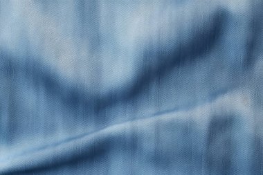 Katlanmış kolajın işlenmiş kolajı kot mavi kumaş dokusunu denetler. Pankart, arkaplan veya 3B haritalama için doku