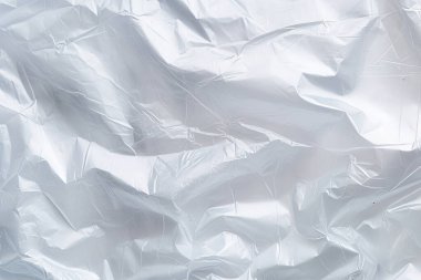 Şeffaf selofan plastik folyo dokusunun işlenmiş kolajı. Pankart, arkaplan veya 3B haritalama için doku