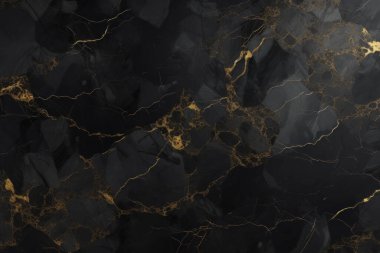 Siyah mermer desenli lüks kolaj. Pankart, arkaplan veya 3B haritalama için doku