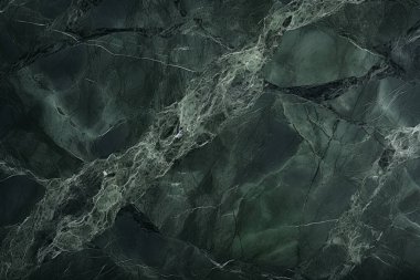 İşlenmiş kolaj, koyu yeşil parlak mermer dokular. Pankart, arkaplan veya 3B haritalama için doku