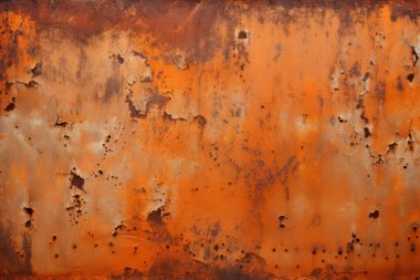 Eski paslı metal duvar yüzey dokusunun işlenmiş kolajı. Pankart, arkaplan veya 3B haritalama için doku