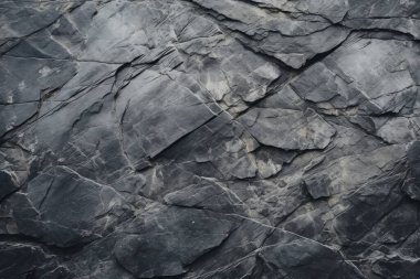 Gri kayalık kaya yüzey dokusunun işlenmiş kolajı. Pankart, arkaplan veya 3B haritalama için doku