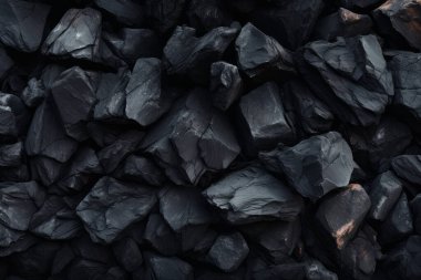 Endüstriyel bezelye kömürü yüzey dokusunun işlenmiş kolajı. Pankart, arkaplan veya 3B haritalama için doku