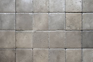 Gri mermer döşeme yüzey dokusundan işlenmiş kolaj. Pankart, arkaplan veya 3B haritalama için doku