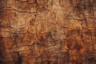 Ağaç kabuğu gövdesi dokusunun işlenmiş kolajı. Pankart, arkaplan veya 3B haritalama için doku