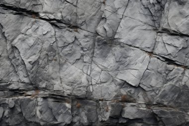 Gri kayalık kaya yüzey dokusunun işlenmiş kolajı. Pankart, arkaplan veya 3B haritalama için doku